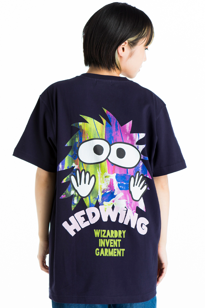 HEDWiNG Pocket “MOJYAPON” T-shirt Navy