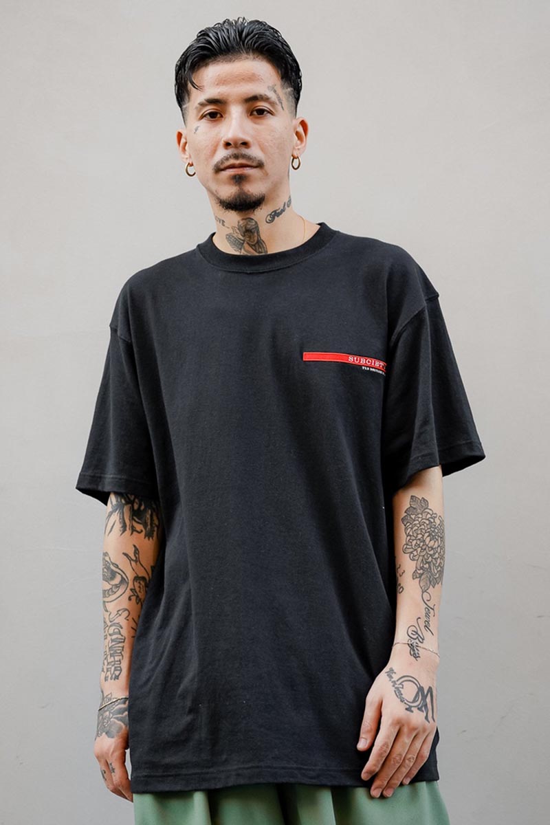 Subciety (サブサエティ) BOOTLEG BRAND S/S BLACK