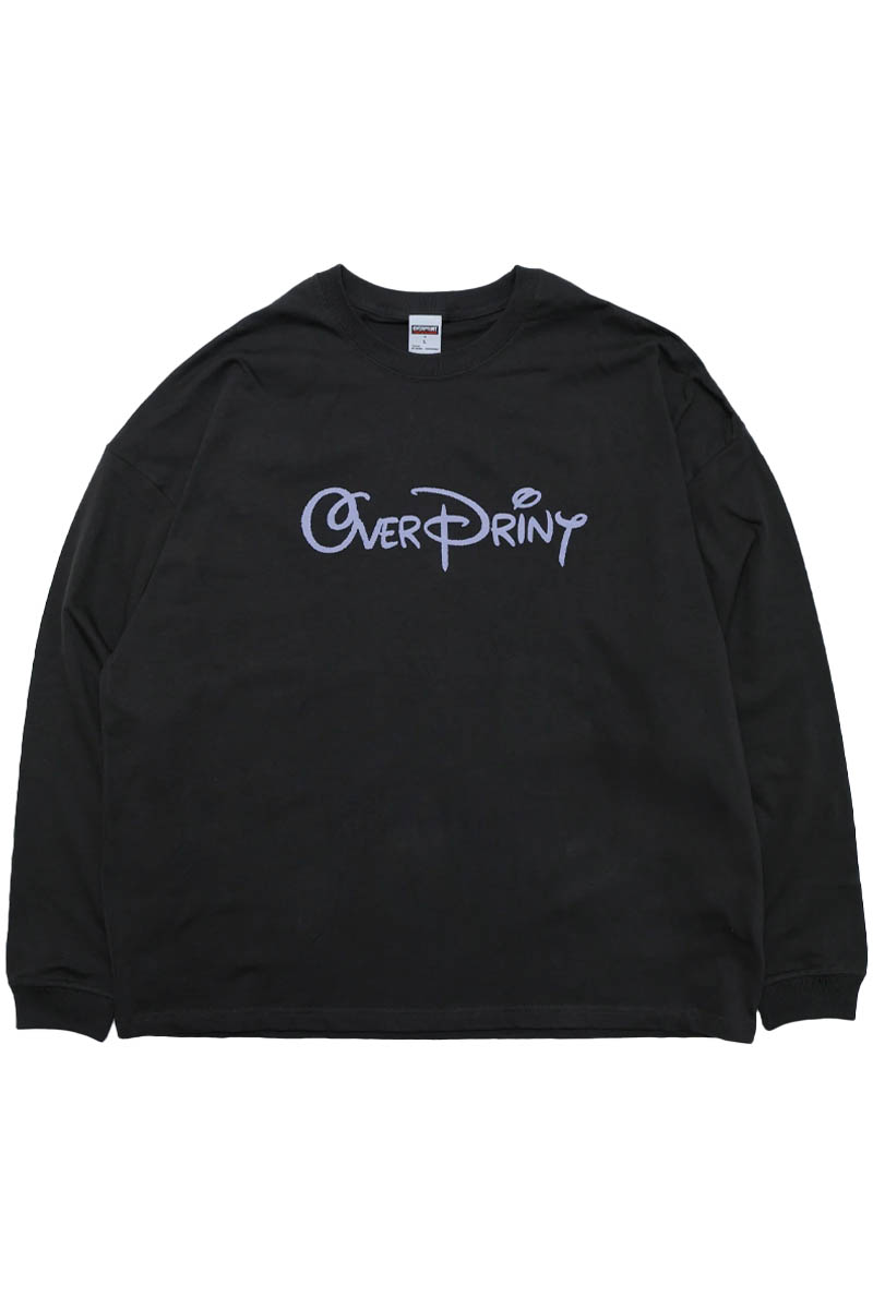 over print (オーバープリント) WONDER LS Tee - Chacoal