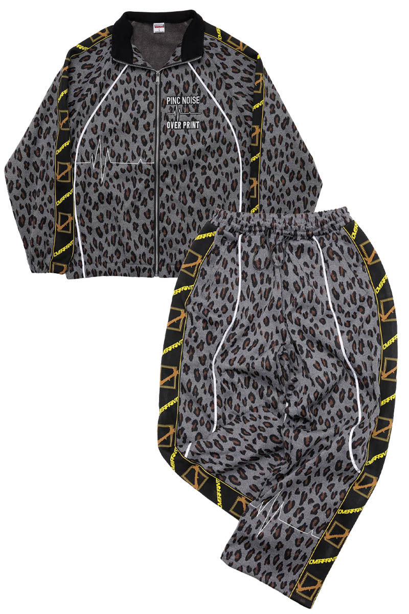 PINC NOISE×over print (オーバープリント) LEOPARD SETUP - Black