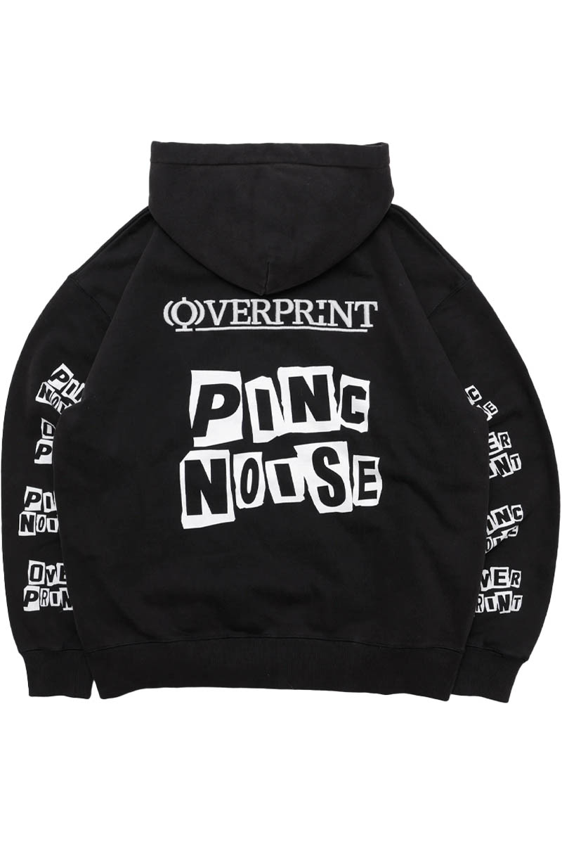 PINC NOISE×over print (オーバープリント) OVERPRINT Zip Hoodie_PINC NOISE - Chacoal