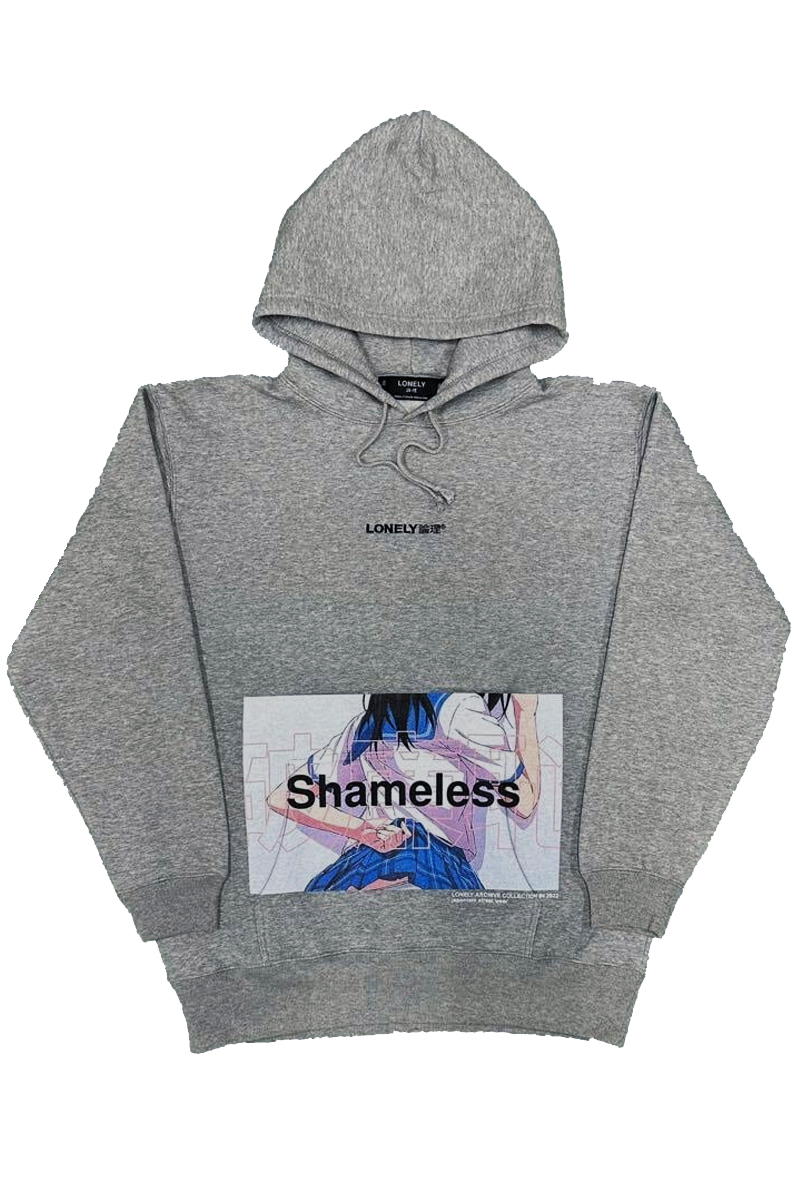 LONELY論理  SHAMELESS羞恥心HOODIE HEATHER