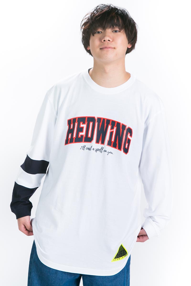 HEDWiNG College logo C/C Longsleeve T-shirt White