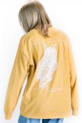 HEDWiNG One stroke owl Longsleeve T-shirt Mustard