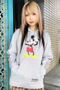 RUDIE'S RUDIE'S x BYRD / LOOK SLICK HOOD SWEAT <MICKEY MOUSE>  GRAY