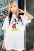 RUDIE'S RUDIE'S x BYRD / LOOK SLICK-T <MICKEY MOUSE> WHITE