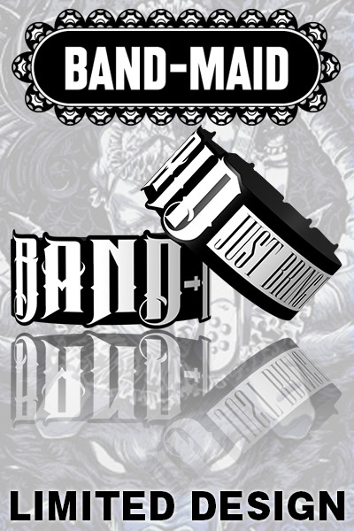 BAND-MAID x ゲキクロ LIMITED RUBBERBAND WHITE