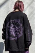 東京13零式 (トウキョウイチサンゼロシキ) T-Shirt 狗吠 Black × Violet