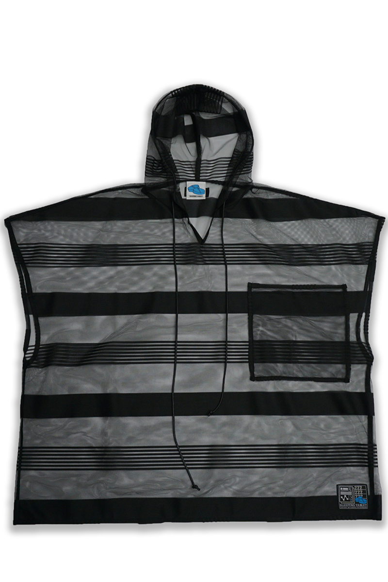 SLEEPING TABLET (スリーピングタブレット) KINDER [ SHEAR HOODED SLEEVELESS ] BLACK
