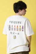 YOIDORE (ヨイドレ)  ビールで記憶無 S/S TEE - White