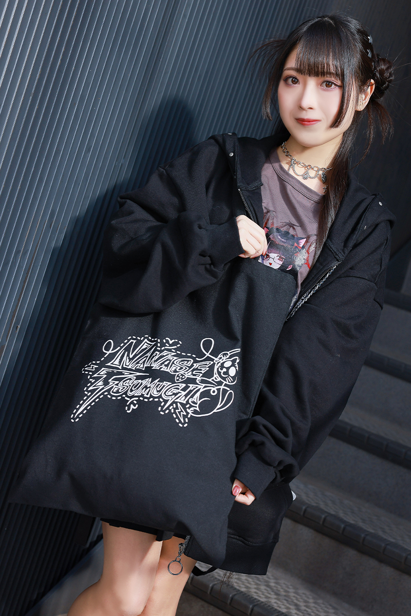 【予約商品】七瀬つむぎ×PSYCHO NATION×ゲキクロ コラボ・トート・バッグ