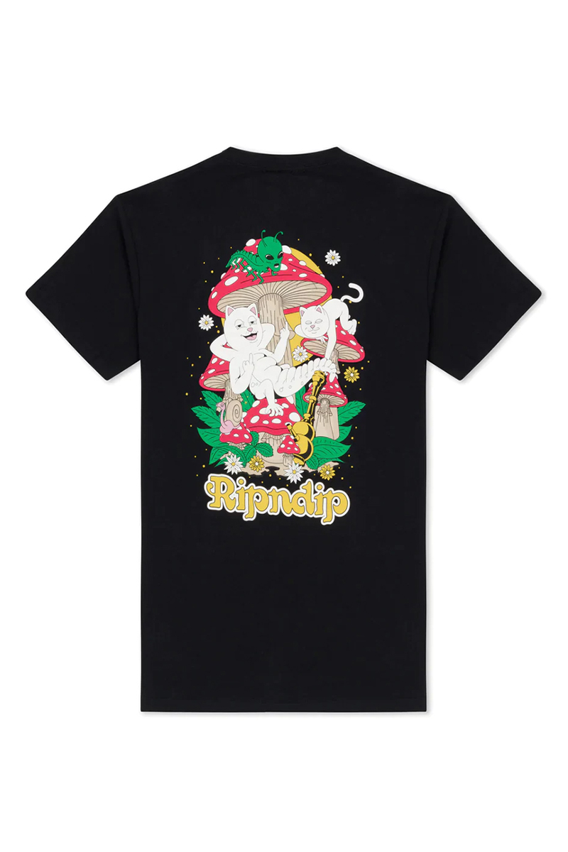 RIPNDIP (リップンディップ) Caterpillar Garden Tee Black