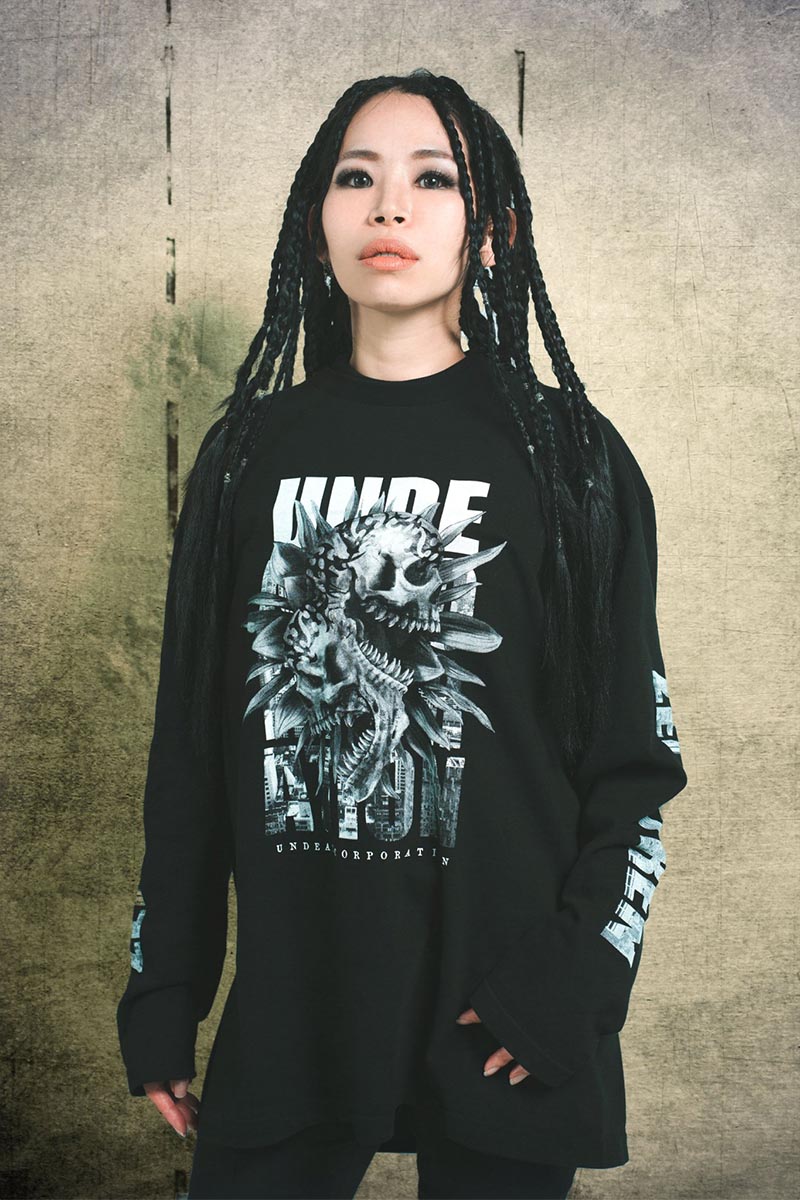 ロックファッション バンドグッズのgekirock Clothing 予約商品 Undead Corporation Zephyren Gekirock Clothingコラボ ロンt
