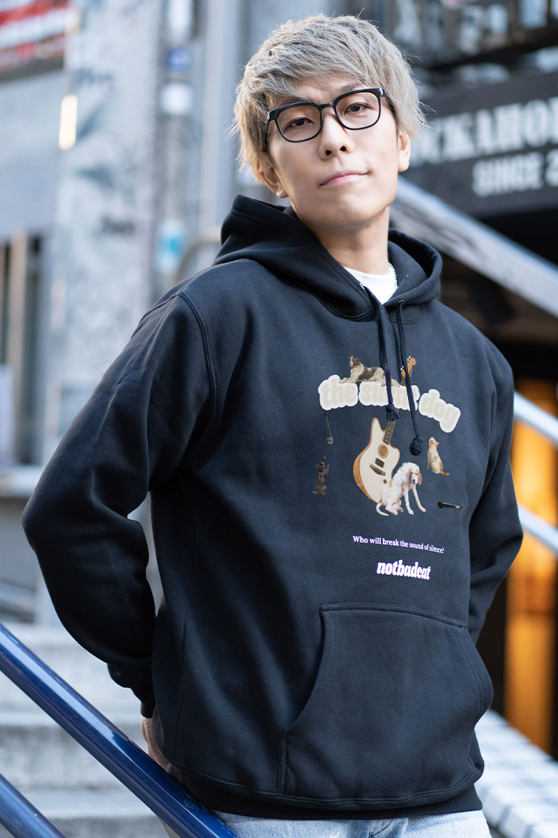 THE SILENT DOG  × GEKIROCK CLOTHING× NOTBADCAT 限定コラボ Pullover BLACK