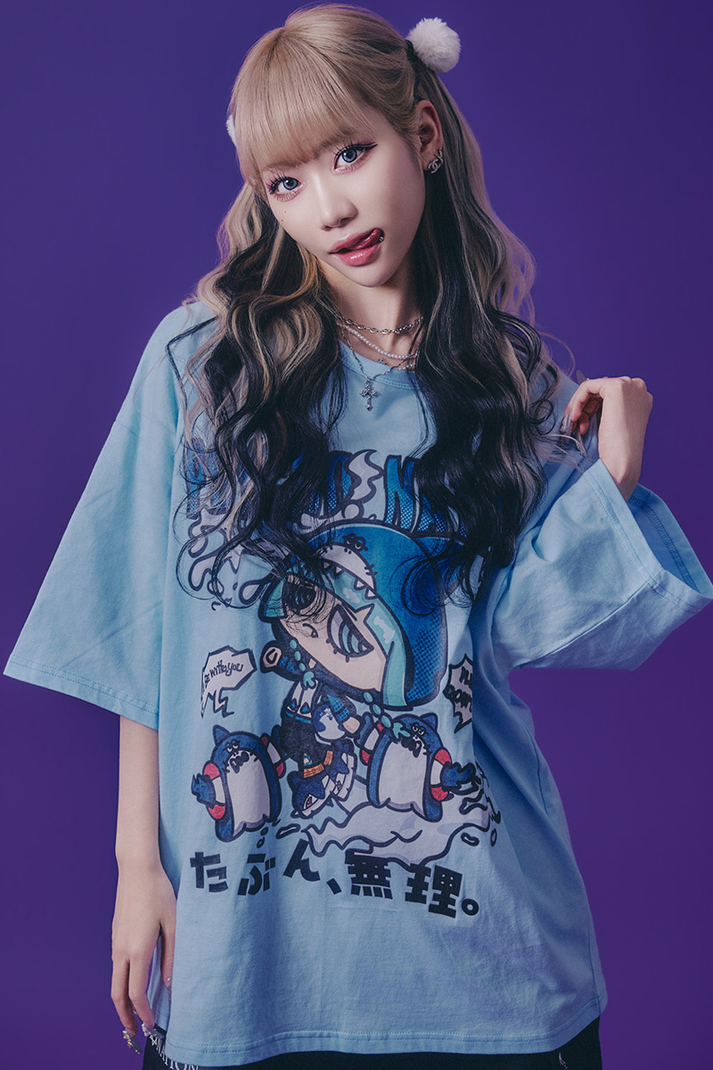 PSYCHO NATION(サイコ・ネーション) サメちゃんズTEE - Blue