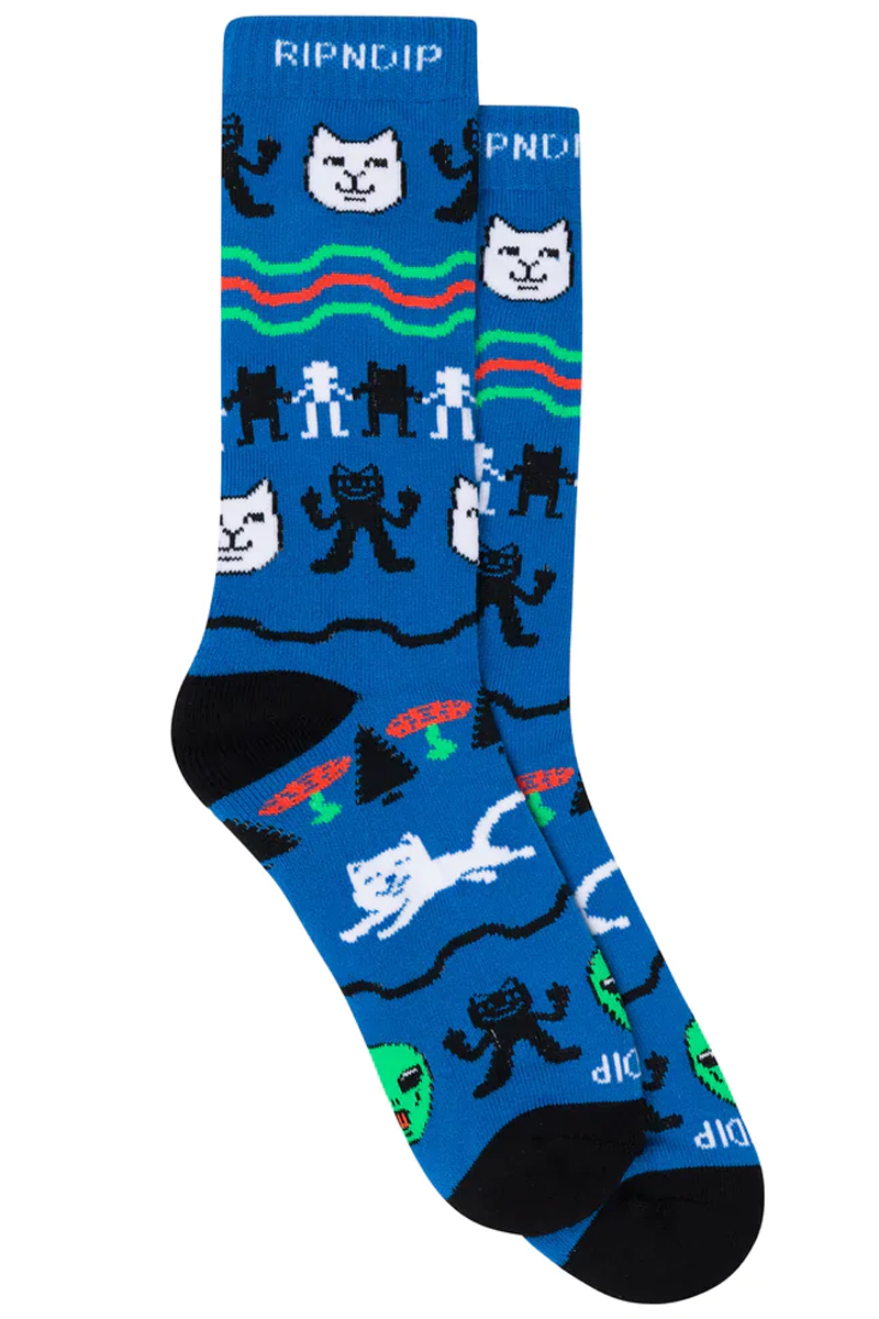 RIPNDIP (リップンディップ) Jolly Holiday Socks Navy