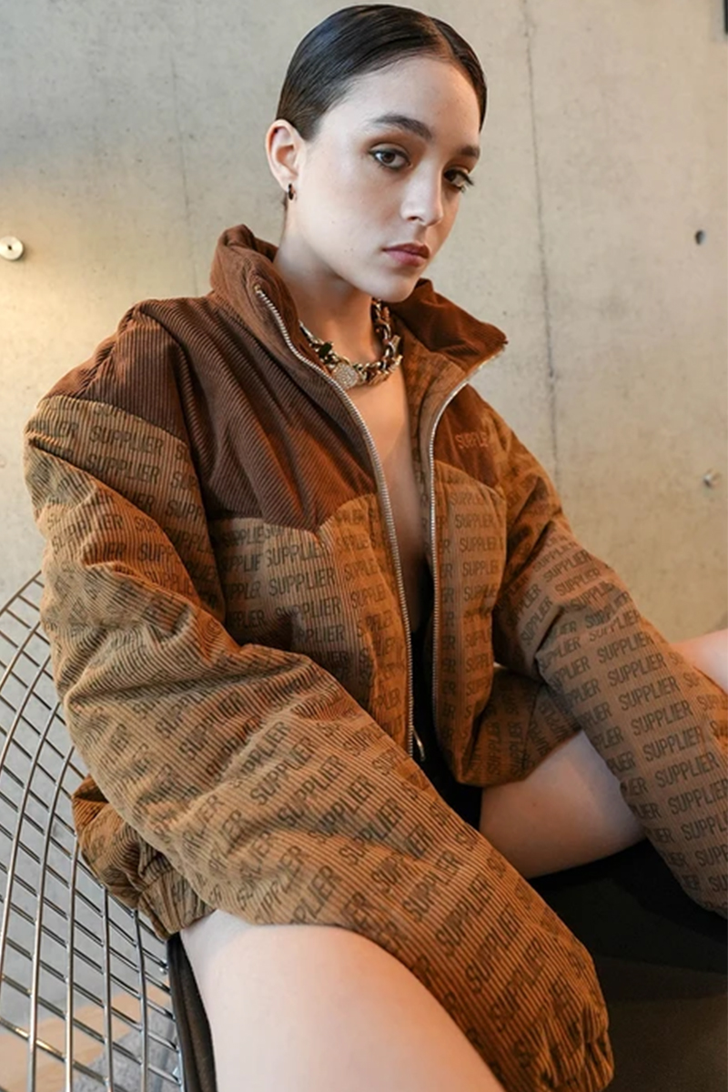 SUPPLIER (サプライヤー) BROWN CORDUROY PUFFER