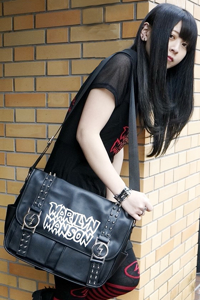 MARILYN MANSON×KILL STAR CLOTHING Anthem Messenger Bag