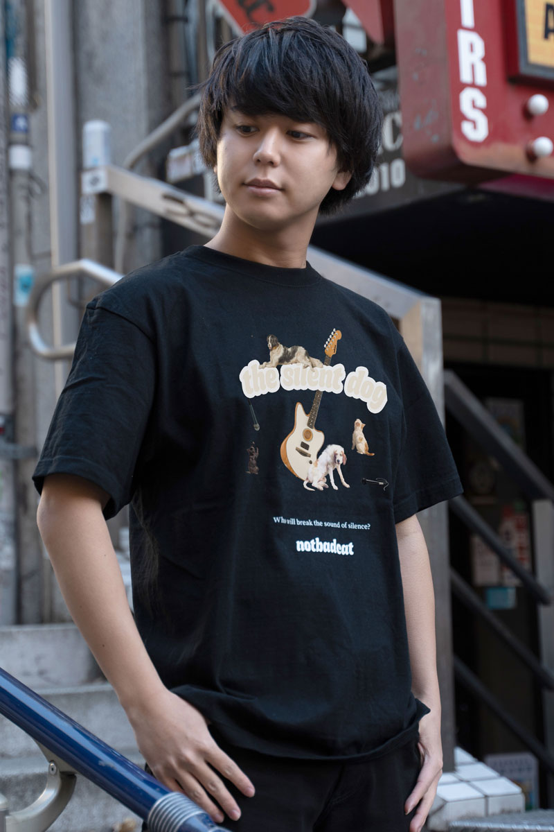 THE SILENT DOG  × GEKIROCK CLOTHING× NOTBADCAT 限定コラボ T-Shirt BLACK