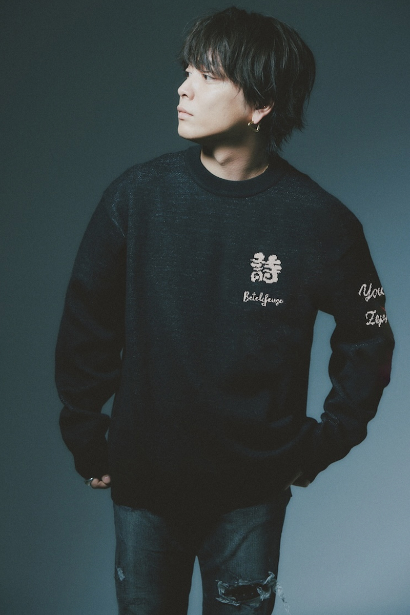 優里xZEPHYREN -Betelgeuse- JACQUARD KNIT BLACK / ロック 優里xZEPHYREN -Betelgeuse- JACQUARD KNIT BLACK / ロック