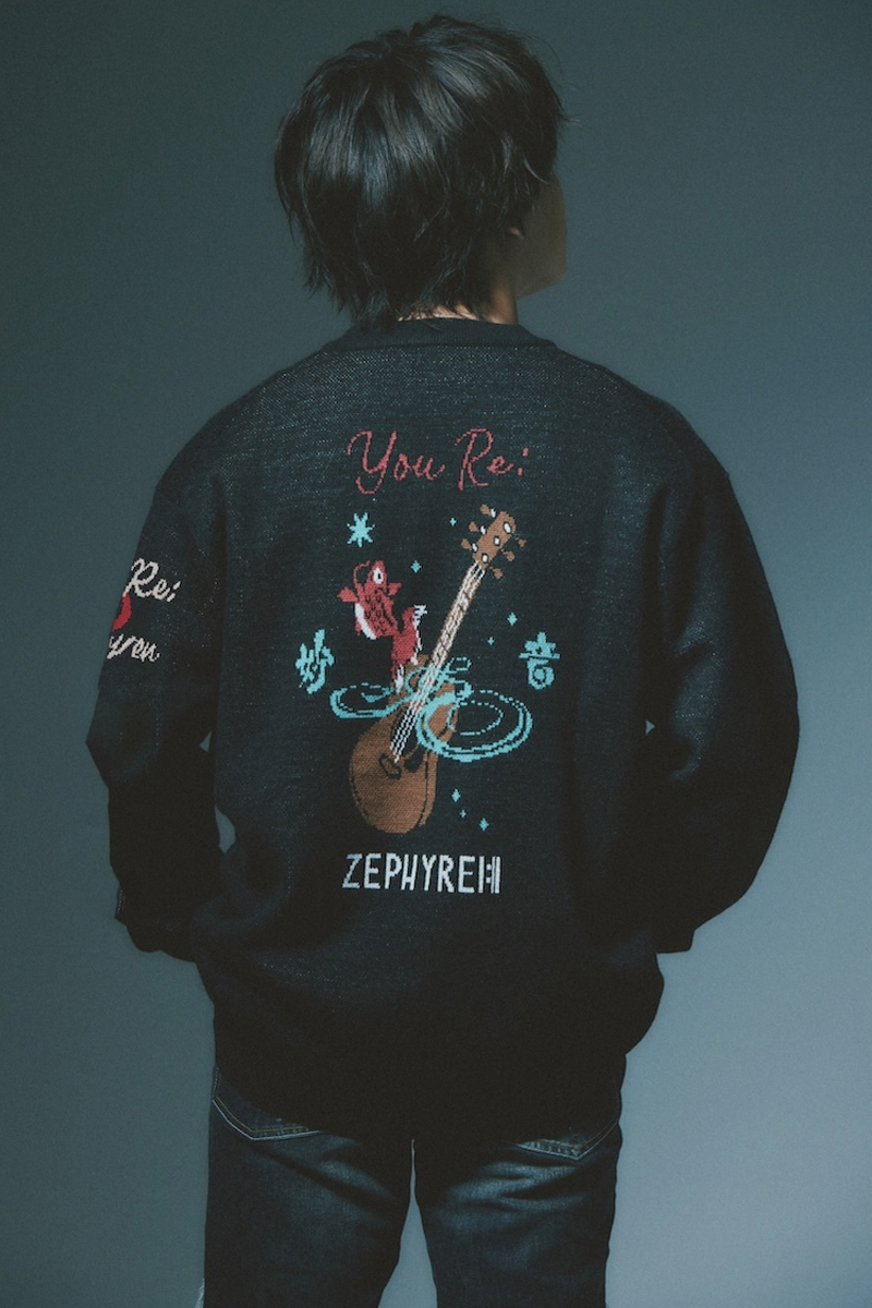 優里xZEPHYREN -Betelgeuse- JACQUARD KNIT BLACK / ロック 優里xZEPHYREN -Betelgeuse- JACQUARD KNIT BLACK / ロック