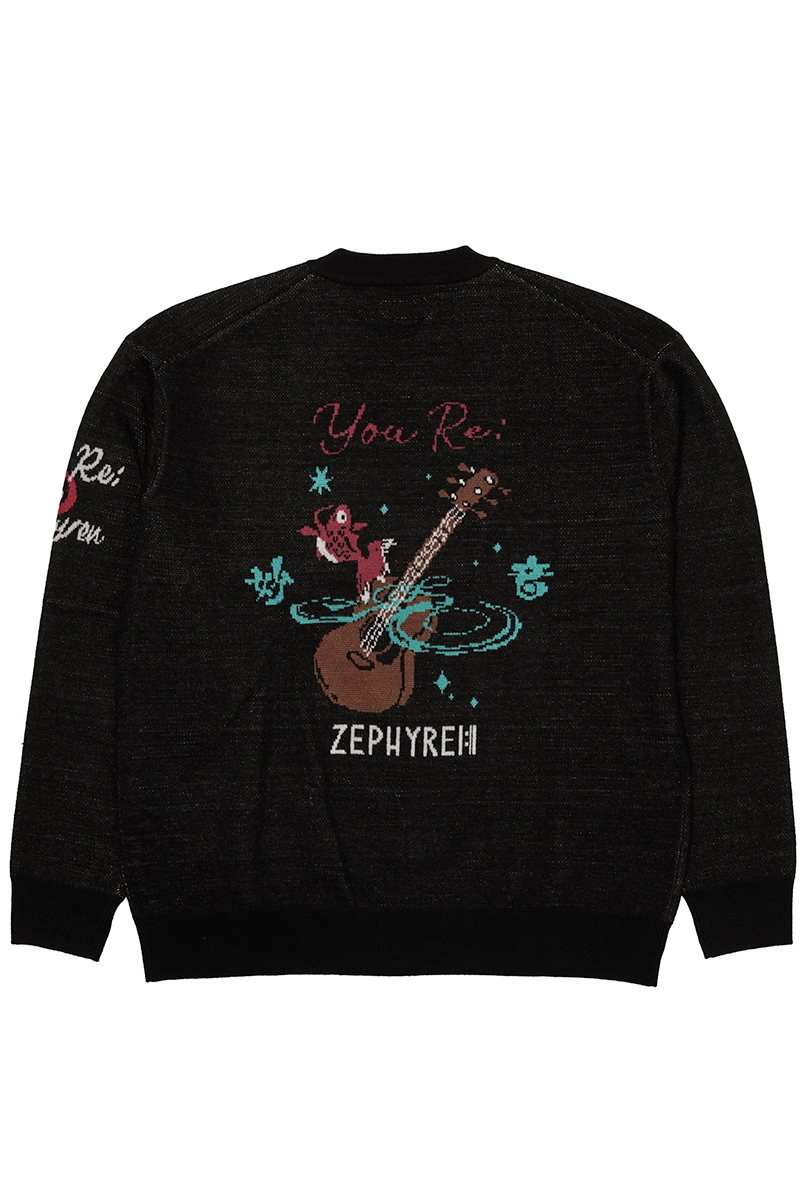 優里xZEPHYREN -Betelgeuse- JACQUARD KNIT BLACK / ロック 優里xZEPHYREN -Betelgeuse- JACQUARD KNIT BLACK / ロック