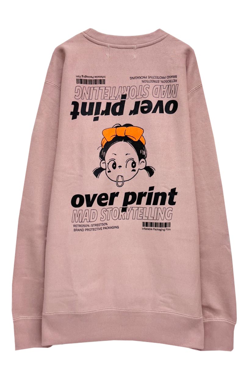 新品未使用】over print Deformed sweatshirt - スウェット