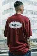 Subciety (サブサエティ) Hard Days TEE BURGUNDY