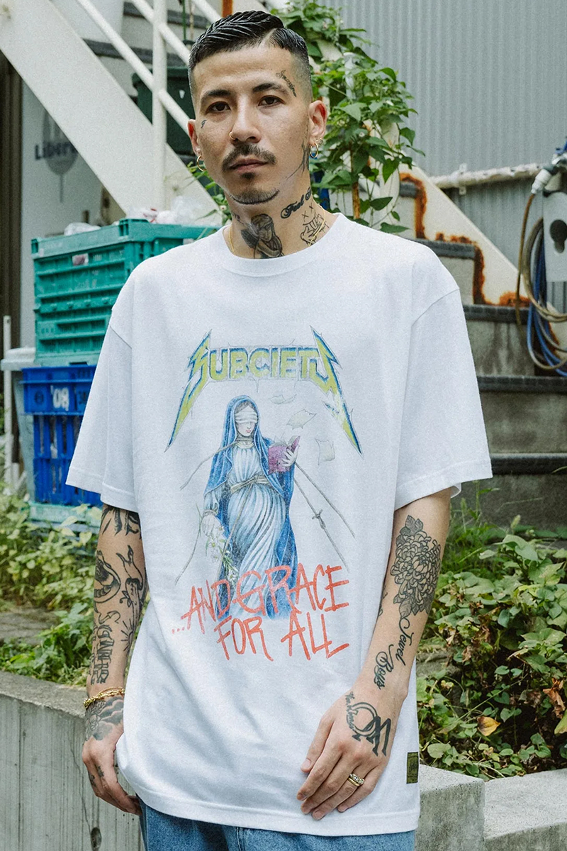 Subciety (サブサエティ) GRACE TEE WHITE
