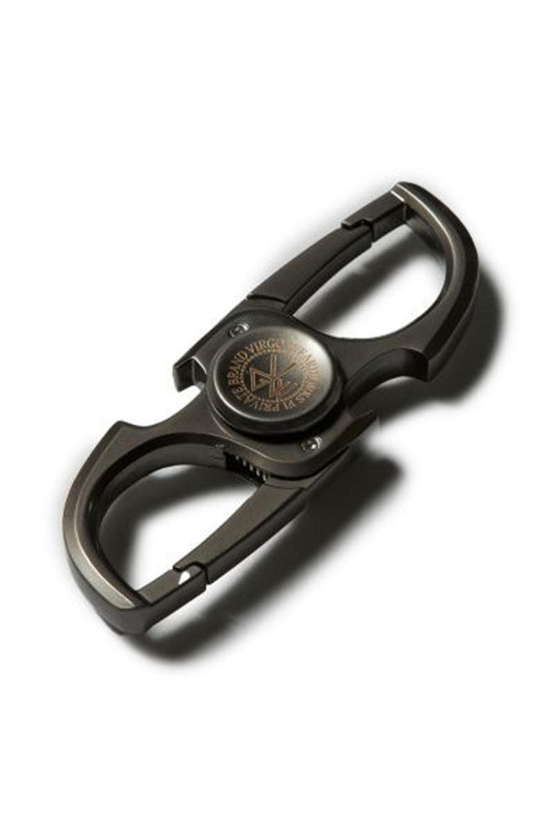VIRGOwearworks (ヴァルゴウェアワークス) Revo carabiner key holder CHARCOAL BLACK