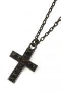 Zephyren(ゼファレン) METAL NECKLACE -STUDS CROSS- BLACK