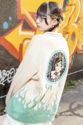 環やね × GALFY コラボ・ニットカーディガン WHITE