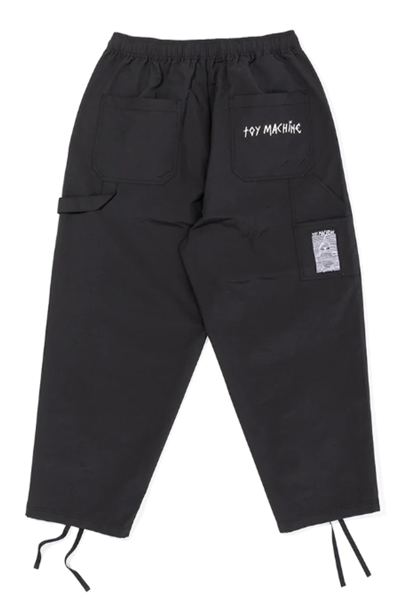 TOY MACHINE (トイマシーン) LOOSE FIT COLOR PAINTER PANTS BLACK