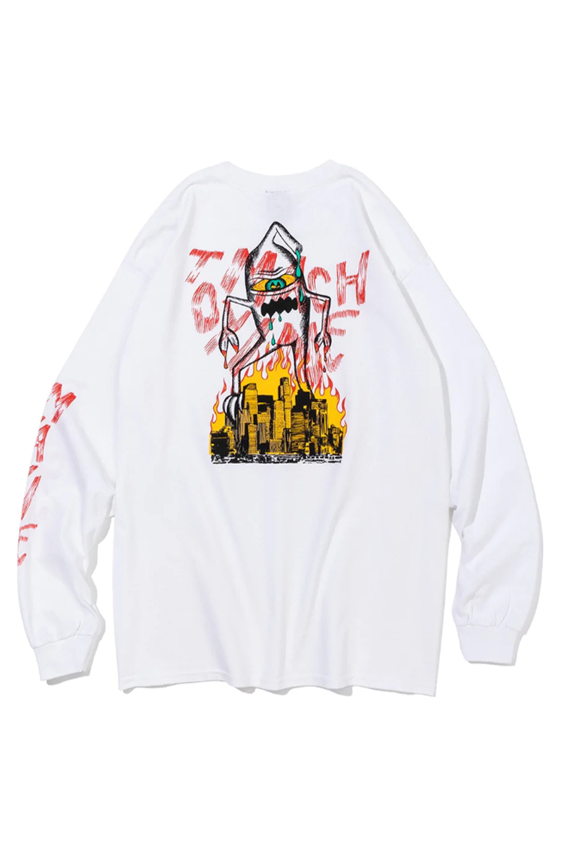TOY MACHINE (トイマシーン) SECT VS LO SANGELES LONG TEE WHITE