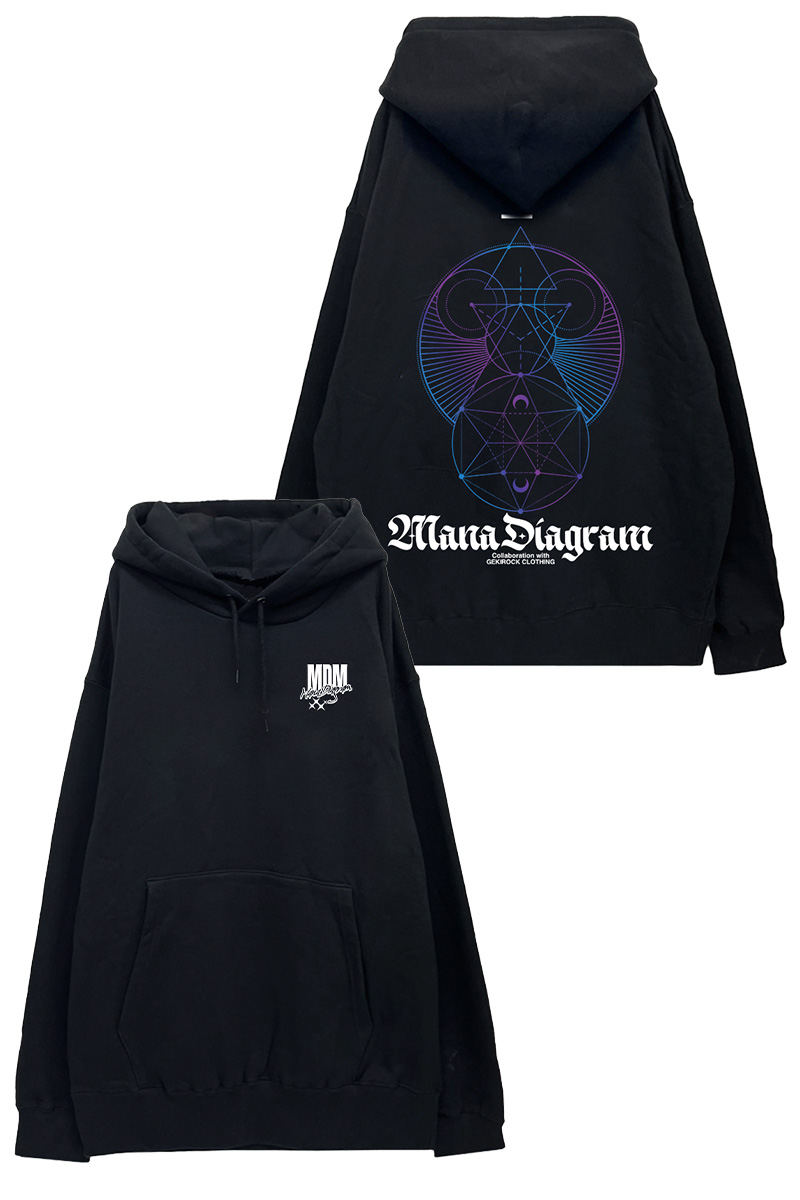Mana Diagram×GEKIROCK CLOTHINGスペシャル・コラボ・プルオーバーパーカー