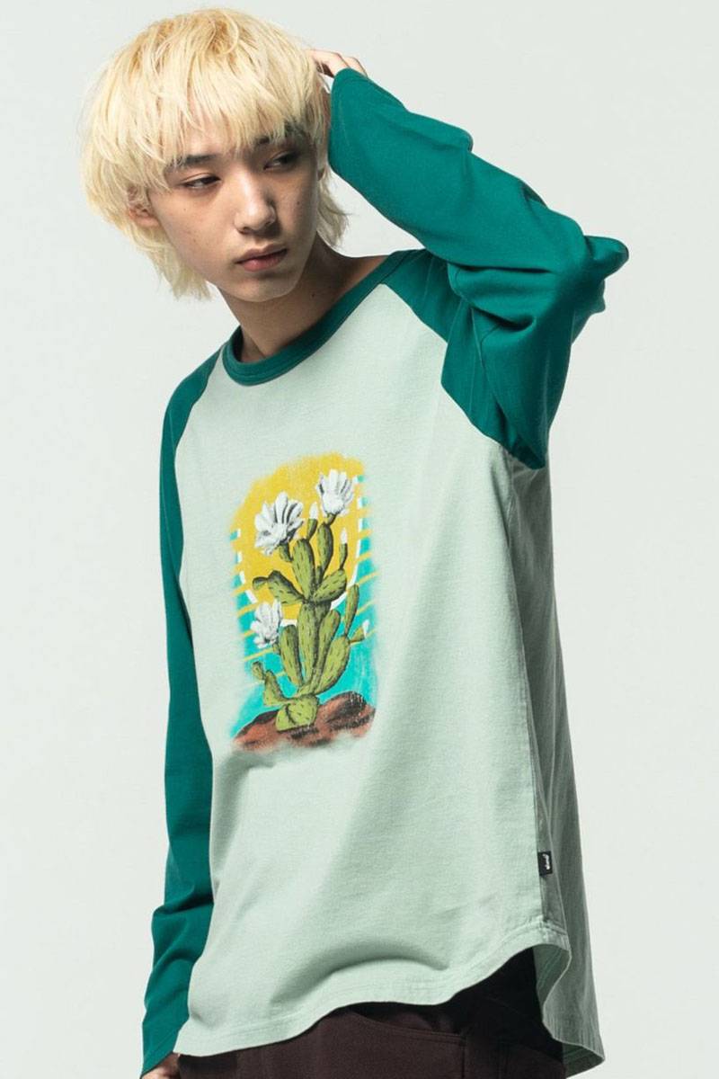 glamb (グラム) Cactus Print Raglan CS GREEN