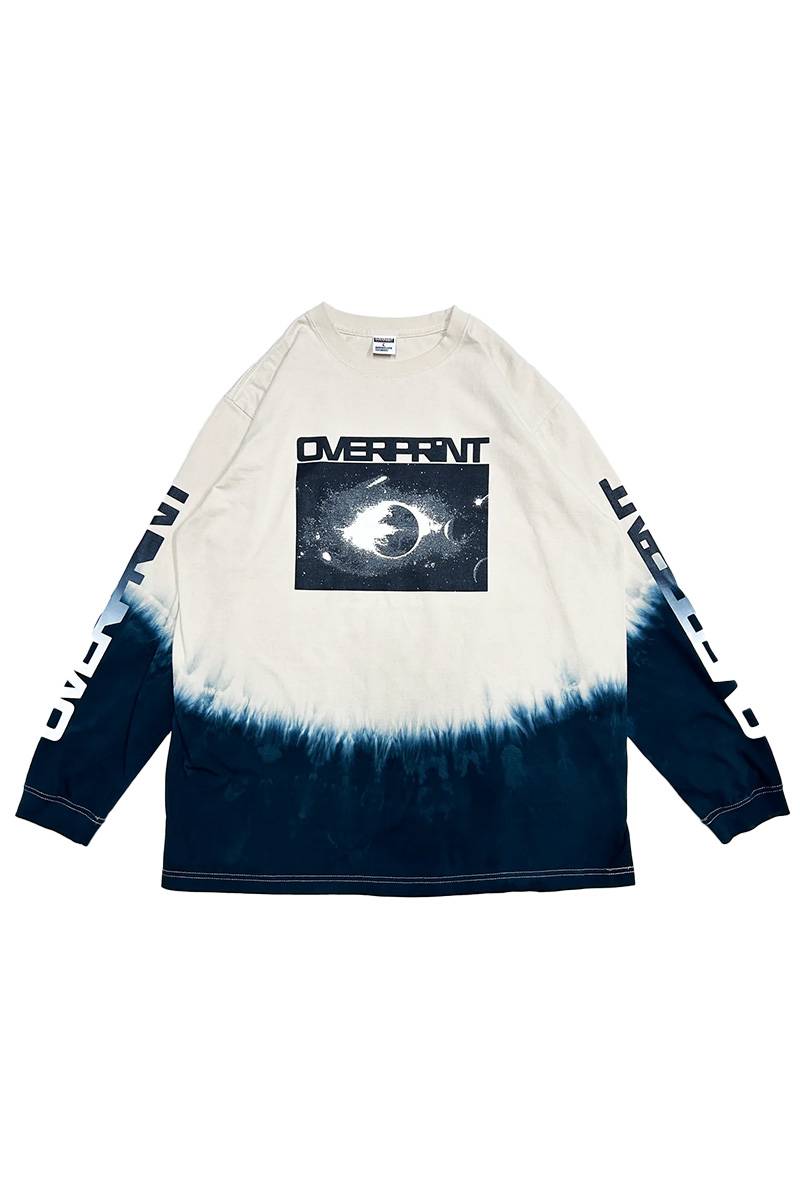 over print (オーバープリント) SPACE DYE LS Tee - White