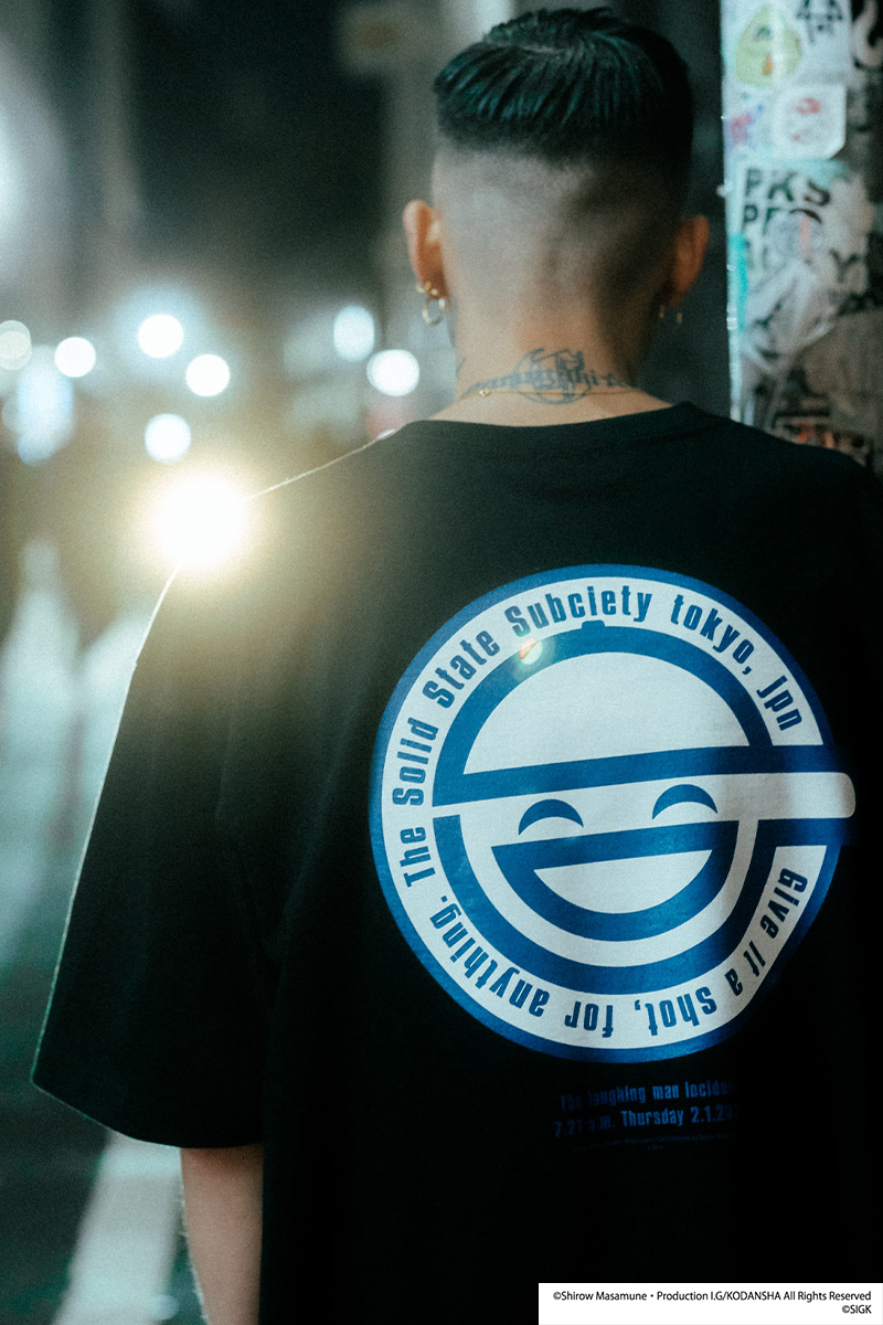 攻殻機動隊 STAND ALONE COMPLEX x Subciety  incident TEE BLACK