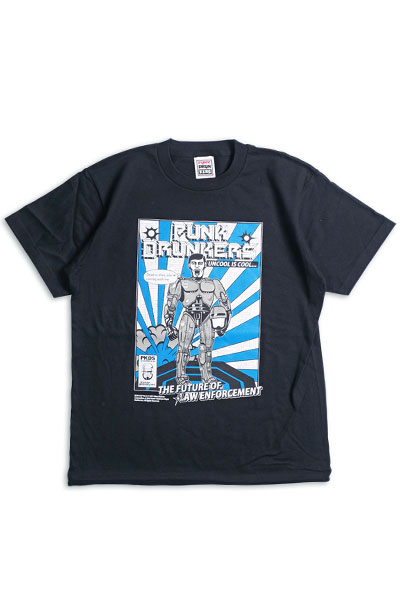 PUNK DRUNKERS 【PDSxROBOCOP】ロボコップあいつTEE BLACK