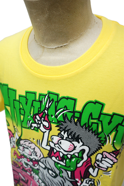 四星球 モンスターTシャツ(黄) / ロックファッション / バンドT 四星球 モンスターTシャツ(黄) / ロックファッション / バンドT
