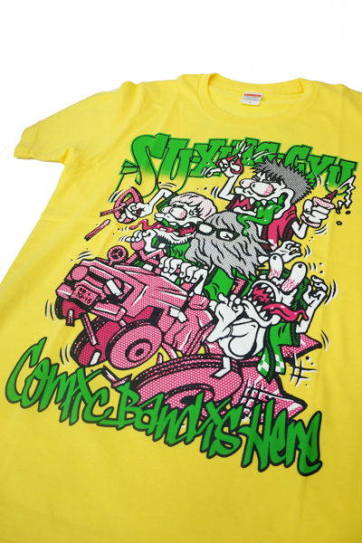 四星球 モンスターTシャツ(黄) / ロックファッション / バンドT 四星球 モンスターTシャツ(黄) / ロックファッション / バンドT