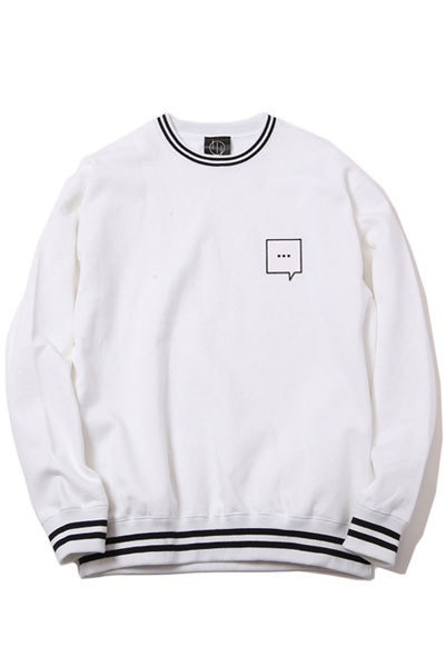 SILLENT FROM ME VOICE-Crew Sweat- WHITE
