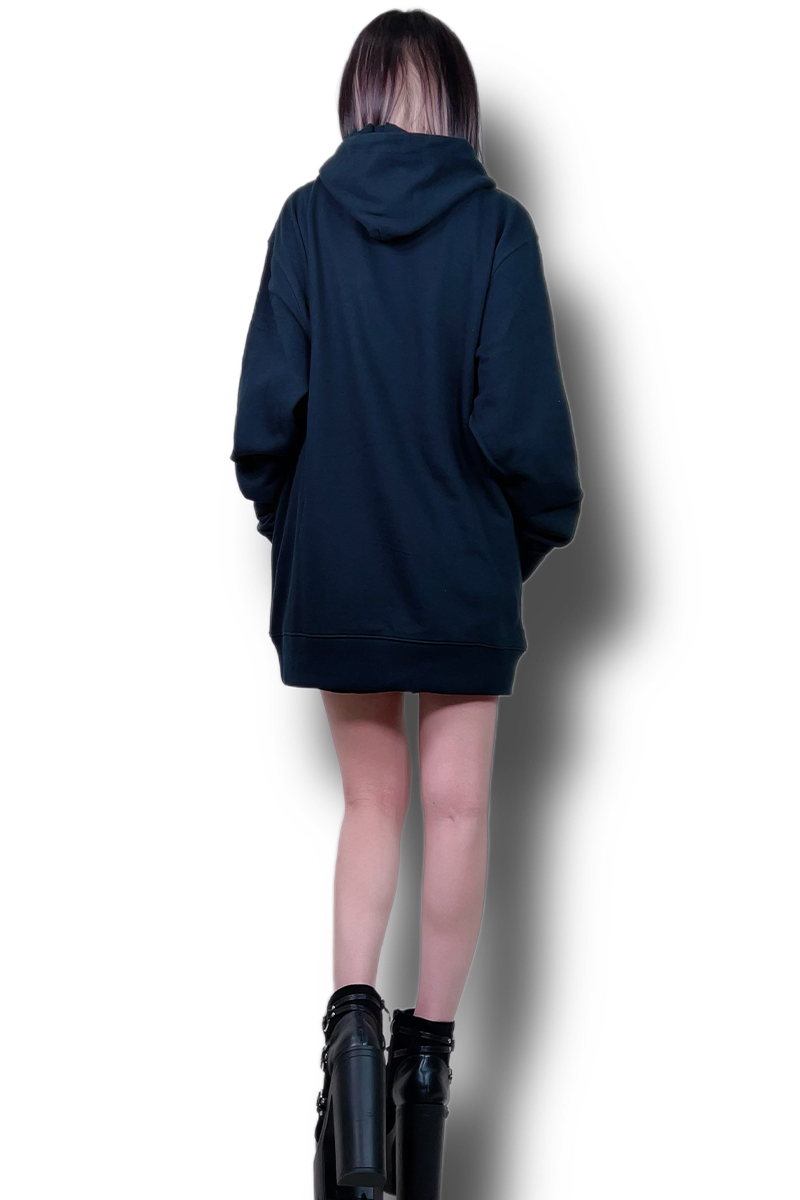 NieR (ニーア) 8.4oz LONG LENGTH LOGO PARKA【BLACK】 / ロック NieR (ニーア) 8.4oz LONG LENGTH LOGO PARKA【BLACK】 / ロック