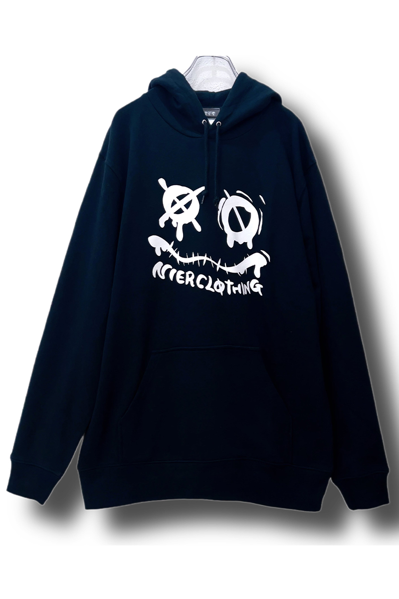 NieR (ニーア) 8.4oz LONG LENGTH LOGO PARKA【BLACK】 / ロック NieR (ニーア) 8.4oz LONG LENGTH LOGO PARKA【BLACK】 / ロック
