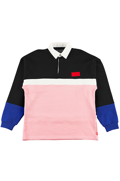 ROLLING CRADLE RC DIVISION RUGBY SHIRT BLUE/PINK