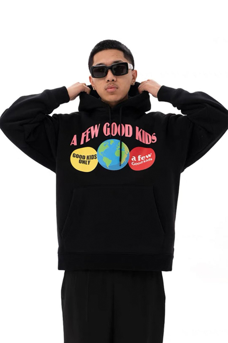 A FEW GOOD KIDS EARTH ON THE HOODIE BLACK