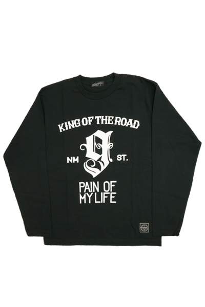 NineMicrophones King Of The Road L/S BLK/WHI