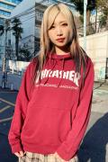 THRASHER TH8501PL MAG LOGO HOODIE RED