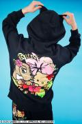 ハローキティ×GALFY(ガルフィー) ロコギャル双子パーカー - Black