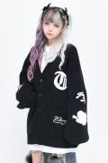 TRAVAS TOKYO【トラヴァストーキョー】Patch Knit Cardigan Black